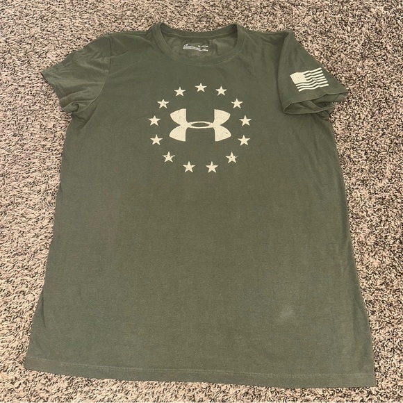 Under Armour Green Graphic T-Shirt - Picture 1 of 7